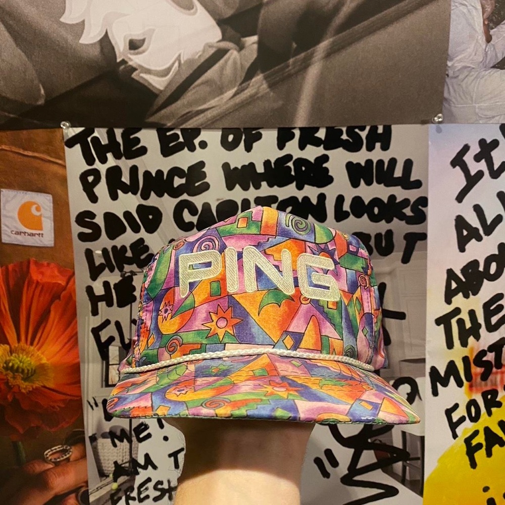 Ping Multicolor Abstract Hat